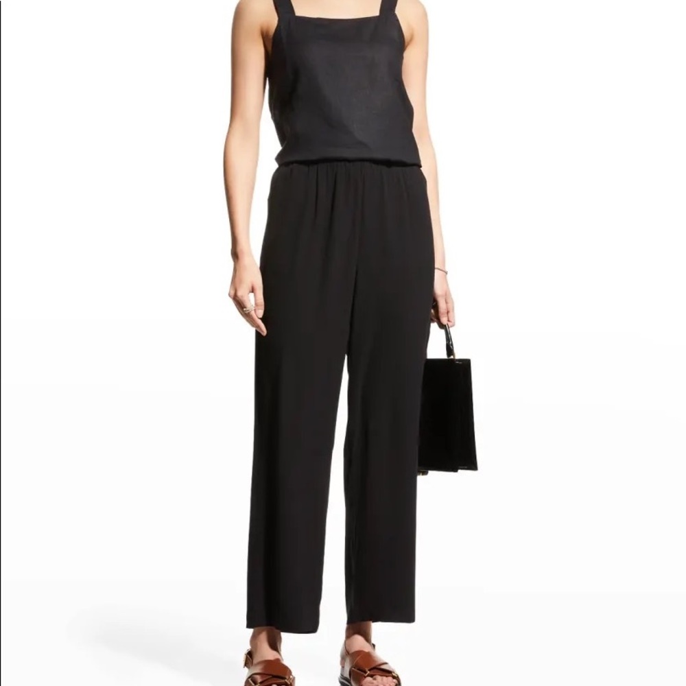 Size 1X Eileen Fisher Silk Georgette Crepe Ankle Pants